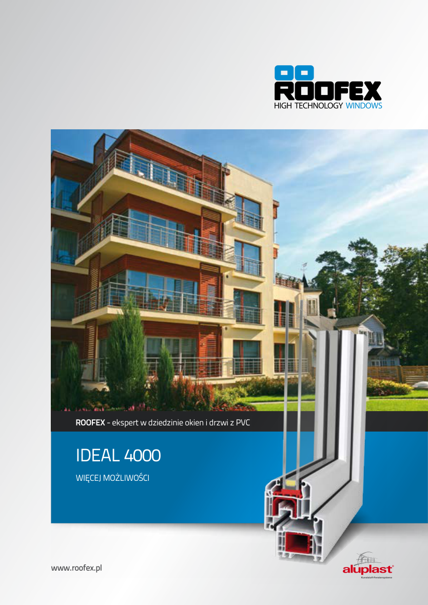 Oryginalna przednia okładka katalogu ROOFEX IDEAL 4000 — Więcej możliwości, 2016